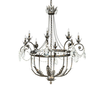 Meyda Tiffany Antonia 8 Light 40" Wide Crystal Candle Style Chandelier
