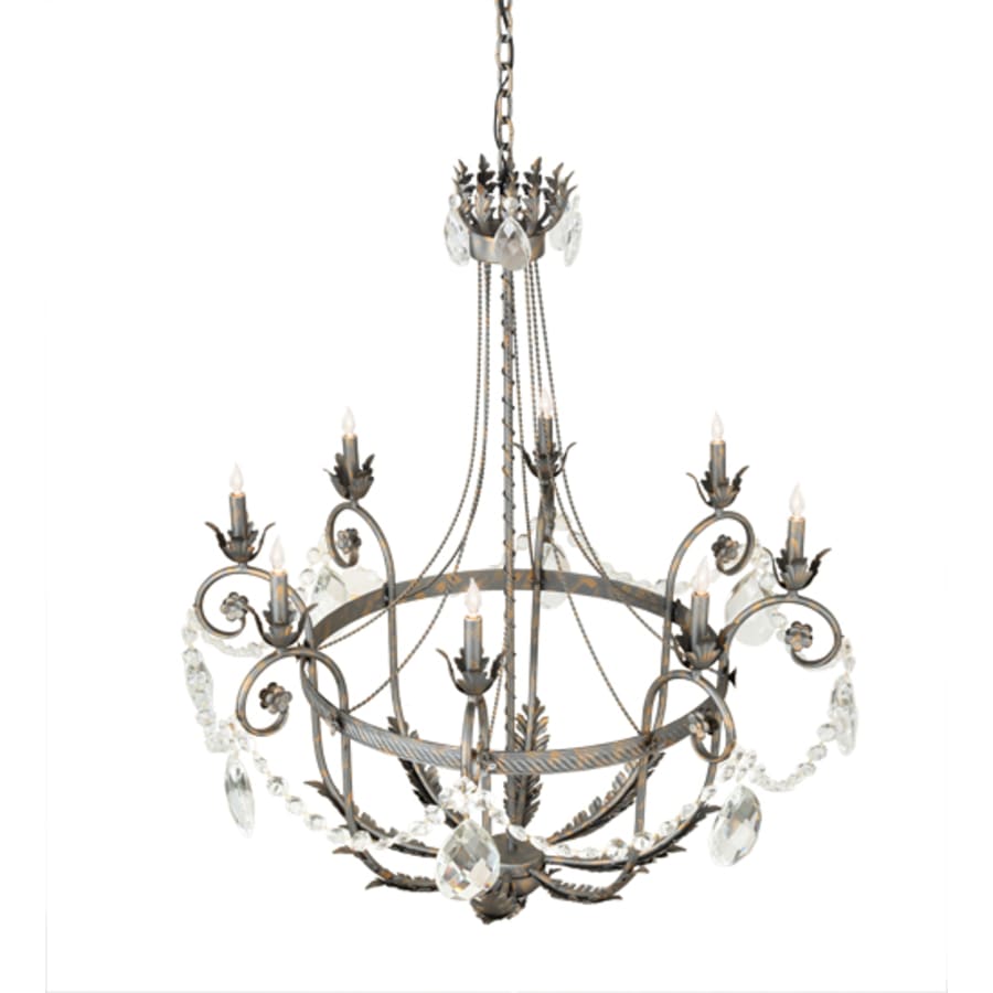Meyda Tiffany Antonia 8 Light 40" Wide Crystal Candle Style Chandelier