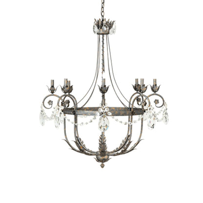 Meyda Tiffany Antonia 8 Light 40" Wide Crystal Candle Style Chandelier