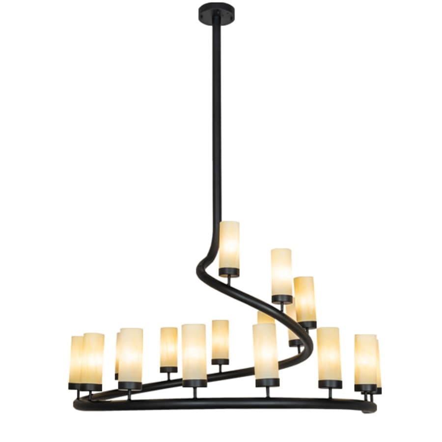 Meyda Tiffany French Horn 17 Light 60" Wide Chandelier