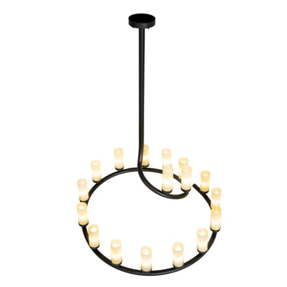 Meyda Tiffany French Horn 17 Light 60" Wide Chandelier