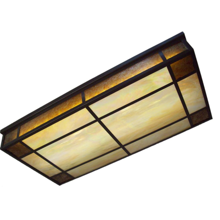 Meyda Tiffany Polaris 3 Light 48" Wide Flush Mount Ceiling Fixture