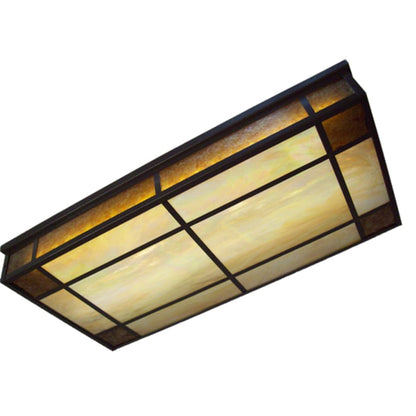 Meyda Tiffany Polaris 3 Light 48" Wide Flush Mount Ceiling Fixture