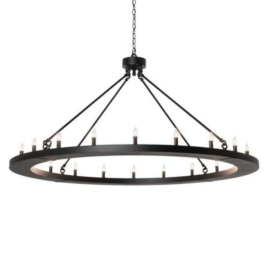 Meyda Tiffany Loxley 20 Light 60" Wide Taper Candle Ring Chandelier