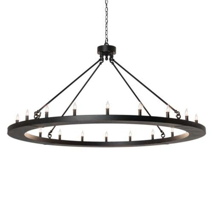 Meyda Tiffany Loxley 20 Light 60" Wide Taper Candle Ring Chandelier