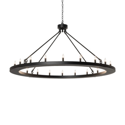 Meyda Tiffany Loxley 20 Light 60" Wide Taper Candle Ring Chandelier