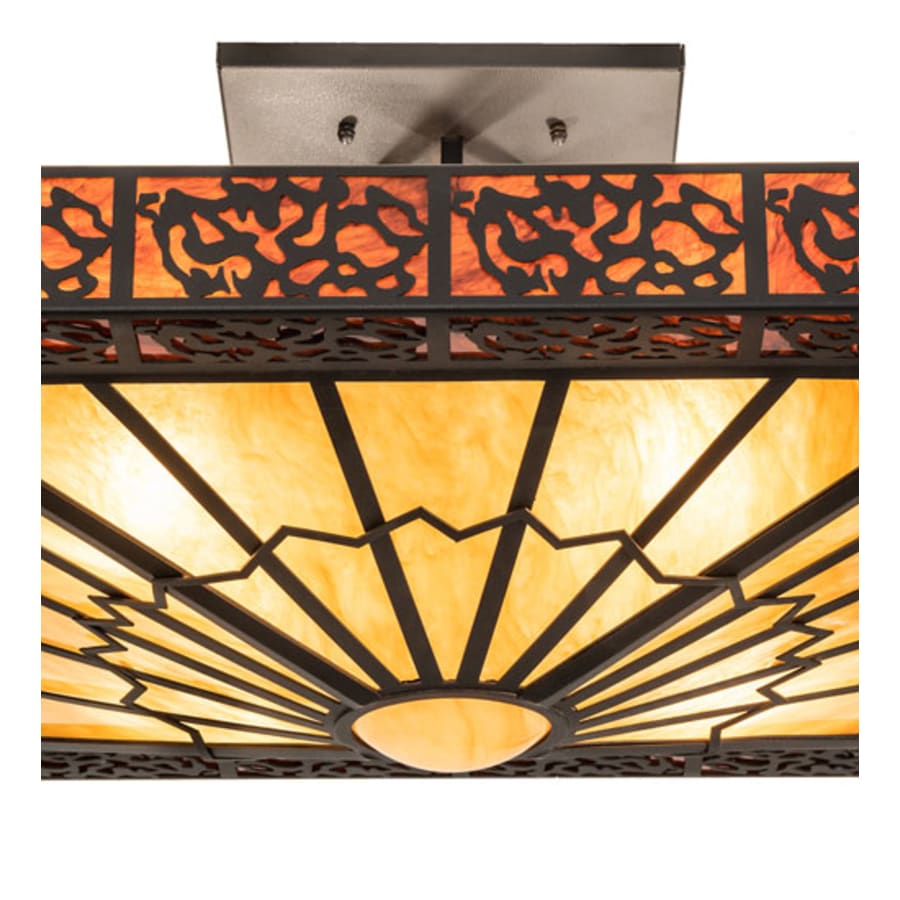 Meyda Tiffany Zuvan 4 Light 43" Wide Semi-Flush Square Ceiling Fixture