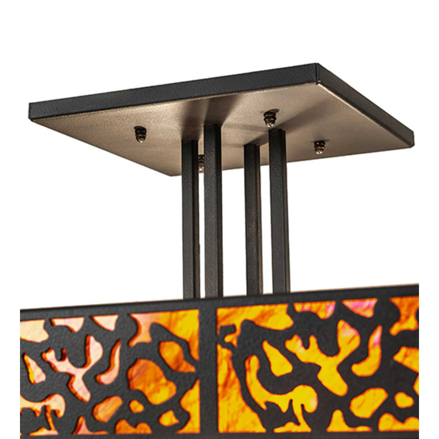Meyda Tiffany Zuvan 4 Light 43" Wide Semi-Flush Square Ceiling Fixture