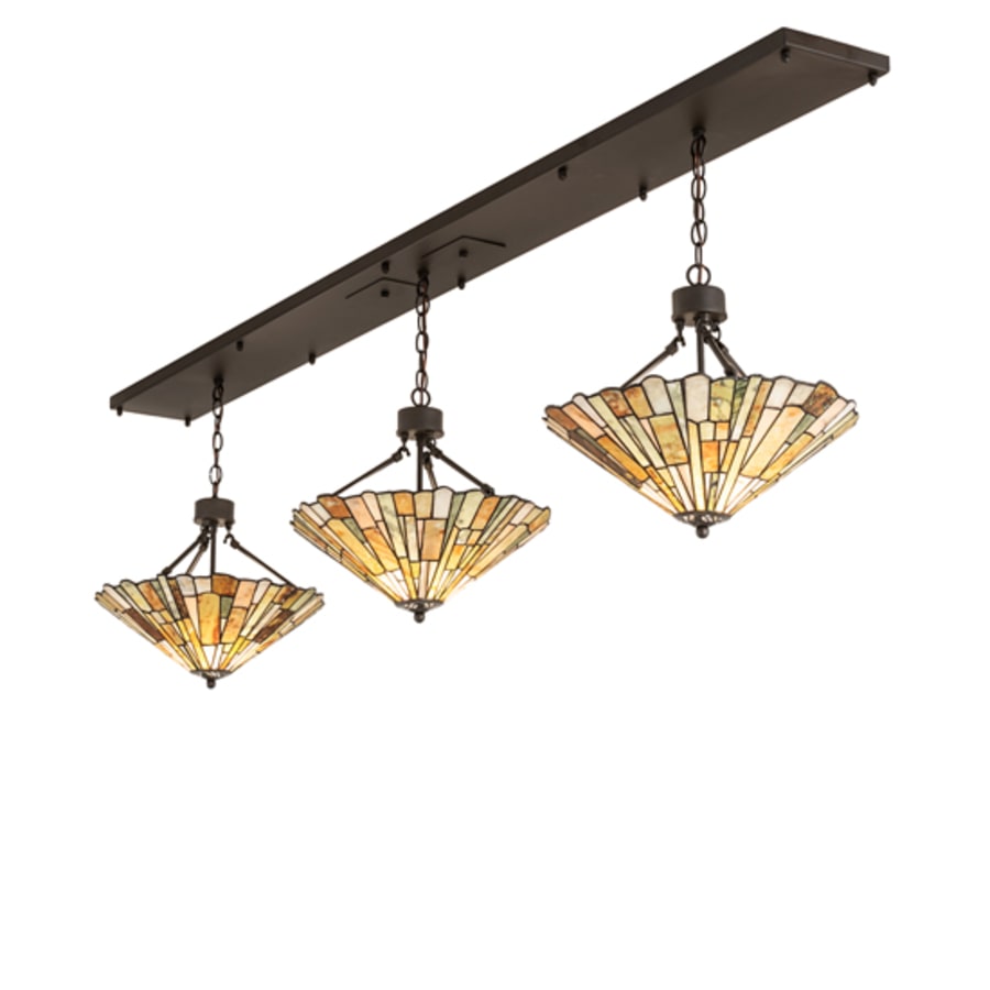 Meyda Tiffany 3 Light 84" Wide Linear Pendant