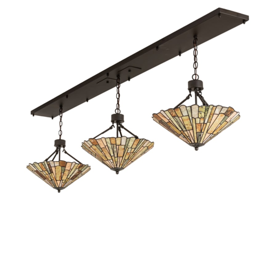Meyda Tiffany 3 Light 84" Wide Linear Pendant