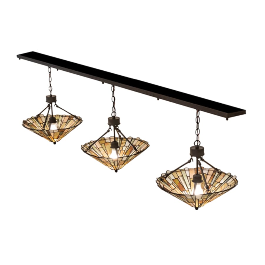 Meyda Tiffany 3 Light 84" Wide Linear Pendant