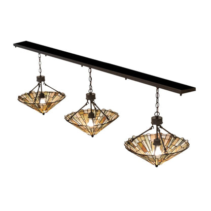 Meyda Tiffany 3 Light 84" Wide Linear Pendant