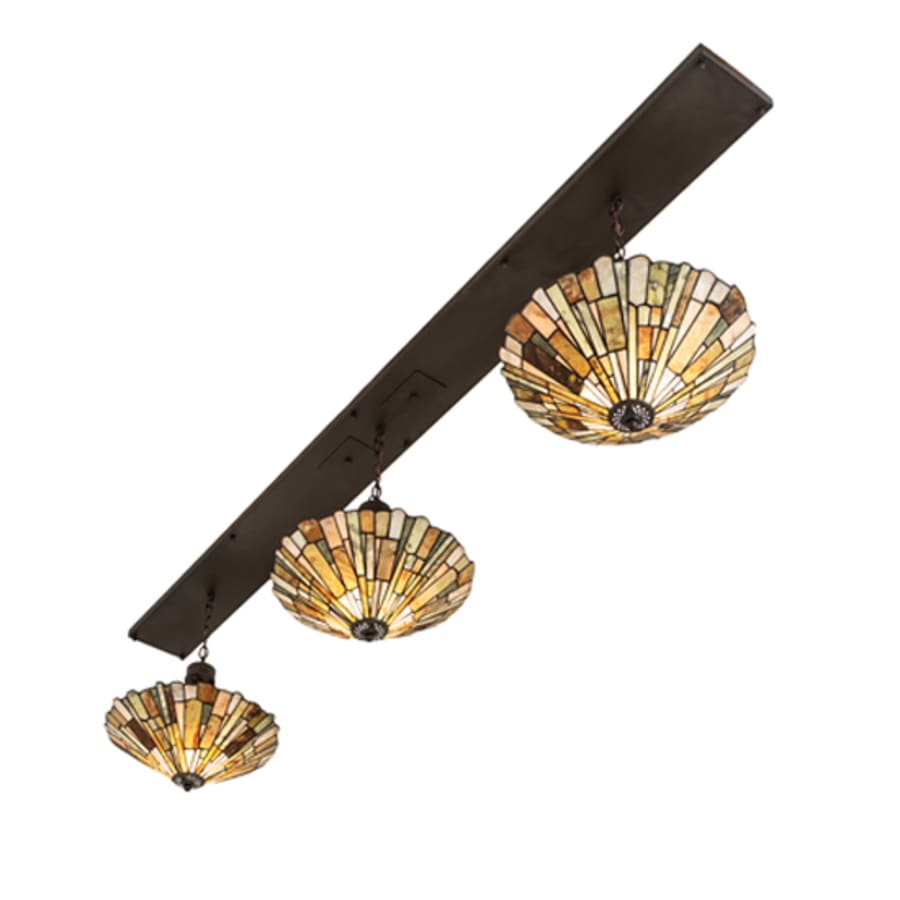 Meyda Tiffany 3 Light 84" Wide Linear Pendant