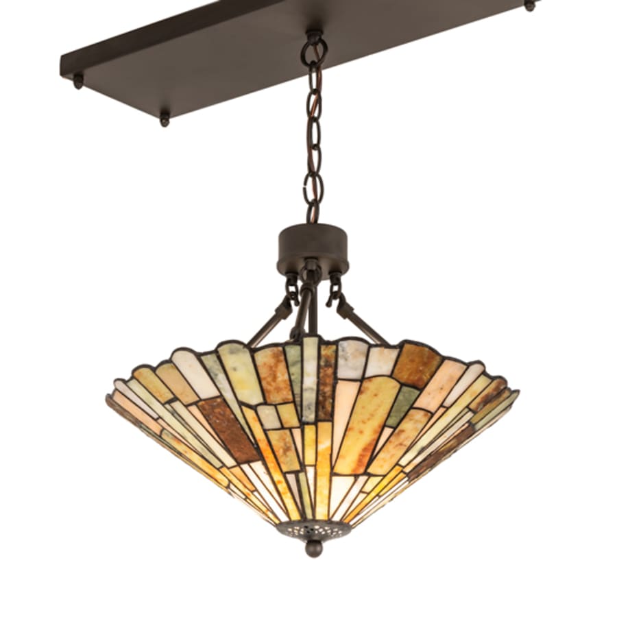 Meyda Tiffany 3 Light 84" Wide Linear Pendant