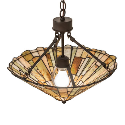 Meyda Tiffany 3 Light 84" Wide Linear Pendant