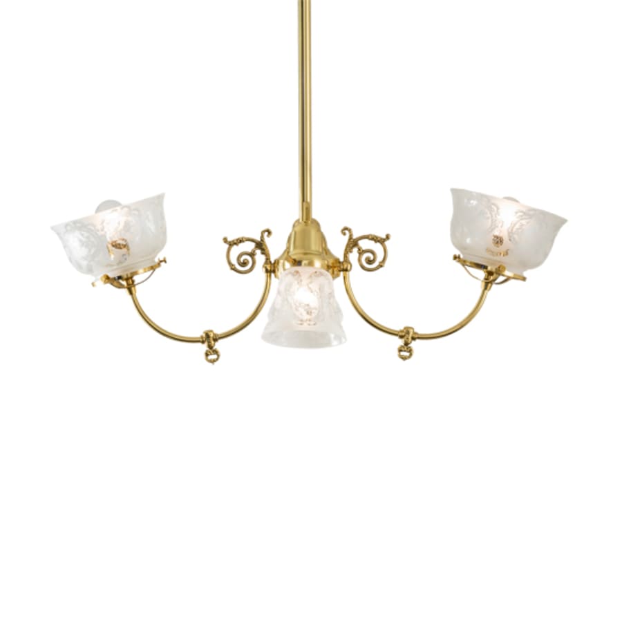 Meyda Tiffany Long Revival Gas and Electric 4 Light 22" Wide Chandelier
