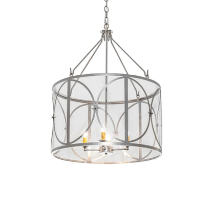 Meyda Tiffany 4 Light 24" Wide Taper Candle Pendant