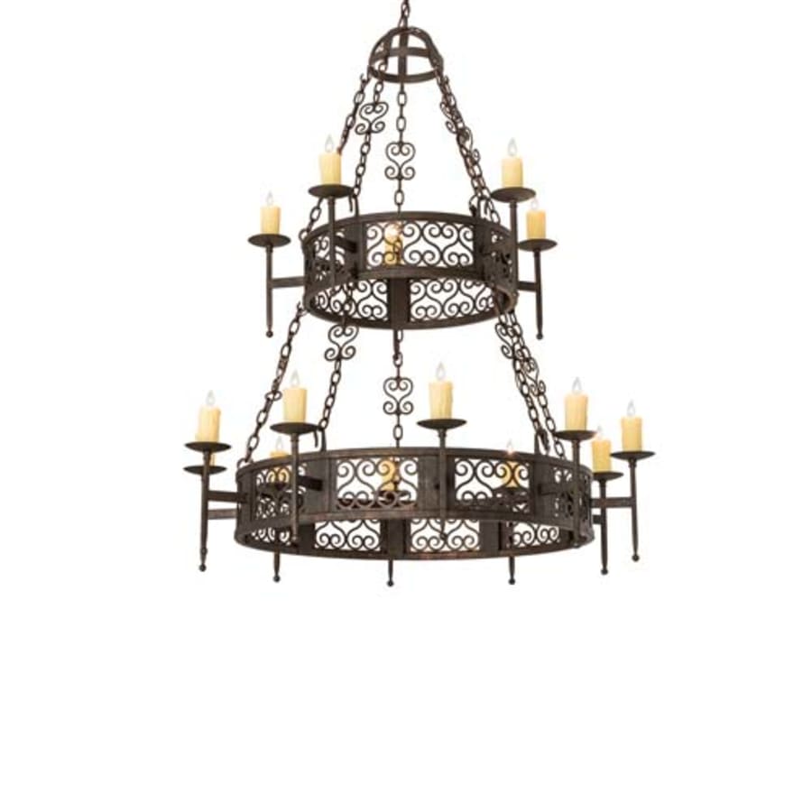 Meyda Tiffany Toscano 15 Light 48" Wide Taper Candle Style Chandelier