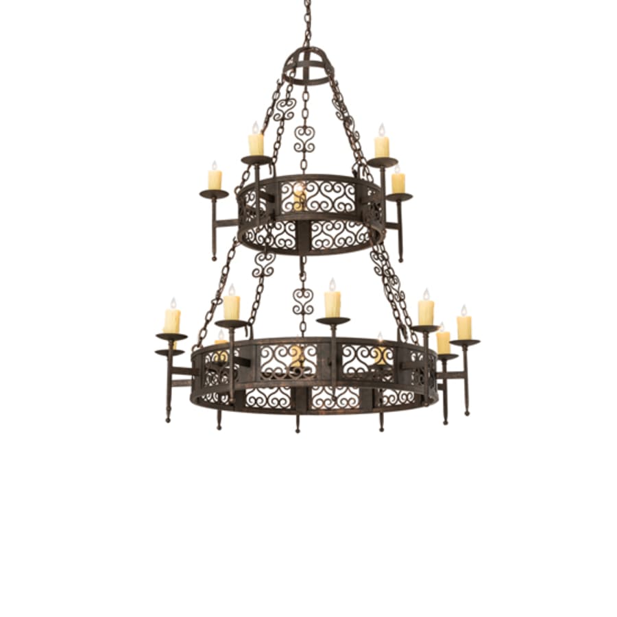 Meyda Tiffany Toscano 15 Light 48" Wide Taper Candle Style Chandelier