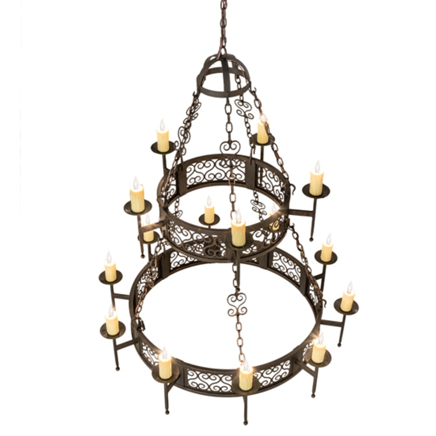 Meyda Tiffany Toscano 15 Light 48" Wide Taper Candle Style Chandelier
