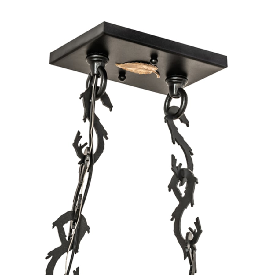 Meyda Tiffany 6 Light 36" Wide Abstract Linear Pendant