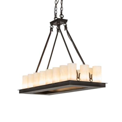 Meyda Tiffany Long Loxley 18 Light 40" Wide Linear Chandelier