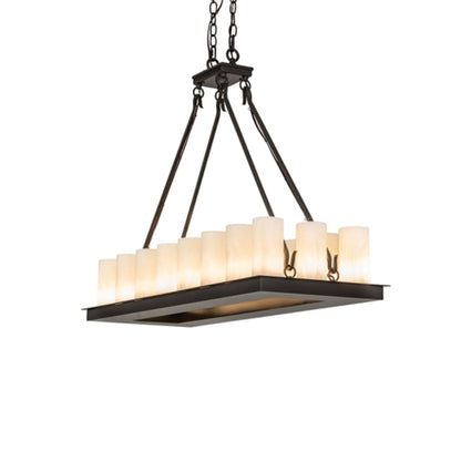 Meyda Tiffany Long Loxley 18 Light 40" Wide Linear Chandelier