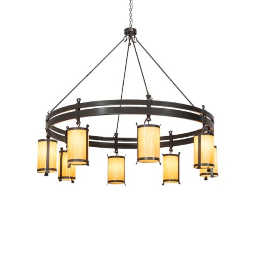 Meyda Tiffany Beartooth 8 Light 82" Wide Ring Chandelier