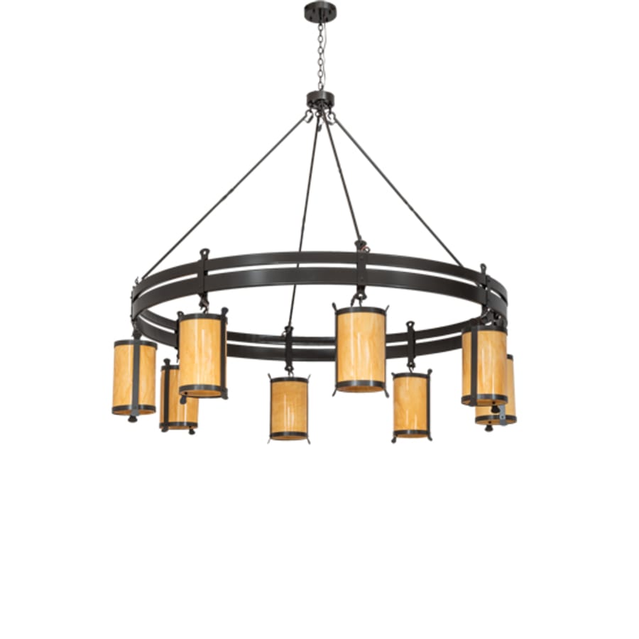 Meyda Tiffany Beartooth 8 Light 82" Wide Ring Chandelier