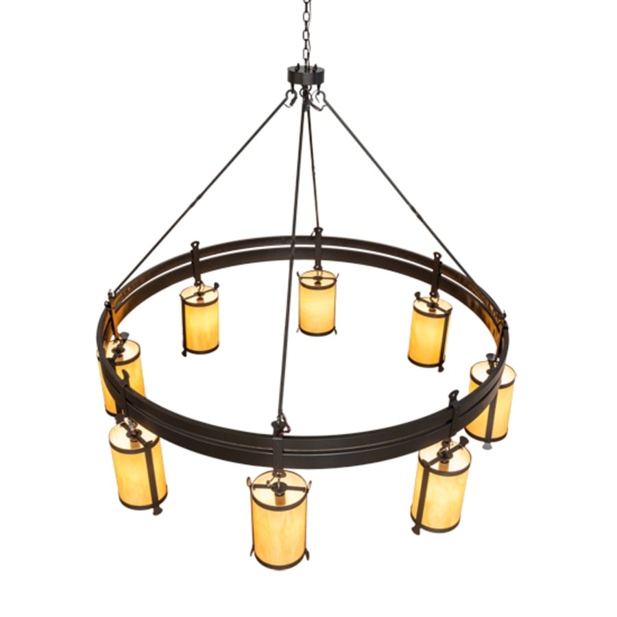 Meyda Tiffany Beartooth 8 Light 82" Wide Ring Chandelier