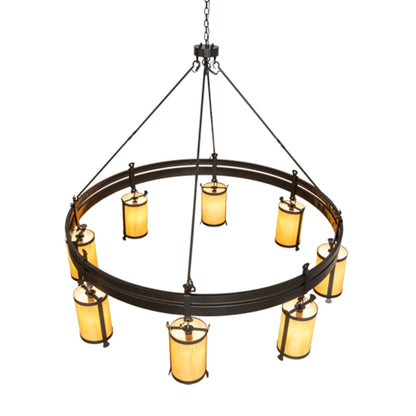 Meyda Tiffany Beartooth 8 Light 82" Wide Ring Chandelier