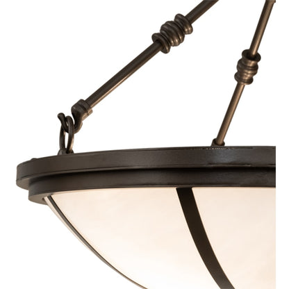 Meyda Tiffany Commerce 3 Light 20" Wide Semi-Flush Bowl Ceiling Fixture