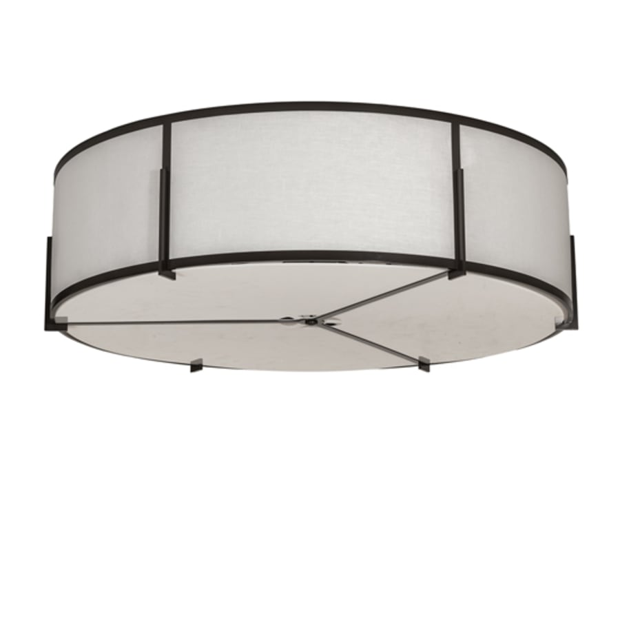 Meyda Tiffany Cilindro Structure 12 Light 60" Wide Semi-Flush Drum Ceiling Fixture