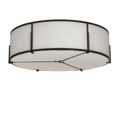 Meyda Tiffany Cilindro Structure 12 Light 60" Wide Semi-Flush Drum Ceiling Fixture