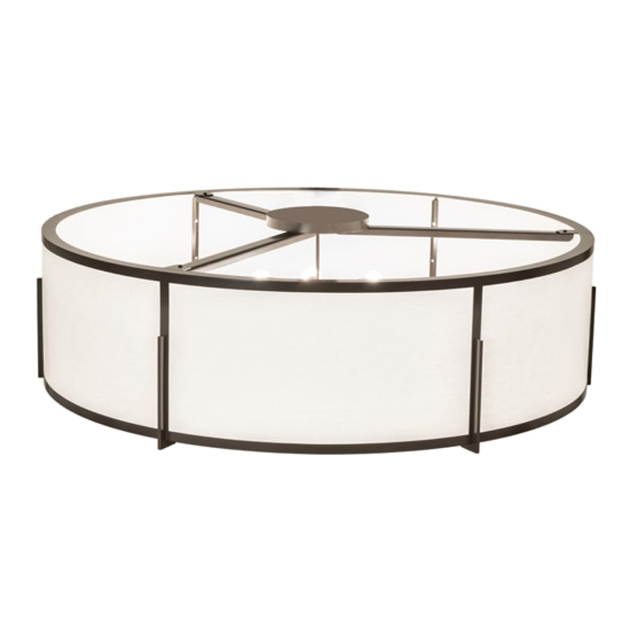 Meyda Tiffany Cilindro Structure 12 Light 60" Wide Semi-Flush Drum Ceiling Fixture