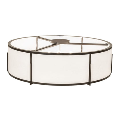 Meyda Tiffany Cilindro Structure 12 Light 60" Wide Semi-Flush Drum Ceiling Fixture