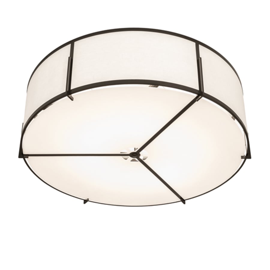 Meyda Tiffany Cilindro Structure 12 Light 60" Wide Semi-Flush Drum Ceiling Fixture
