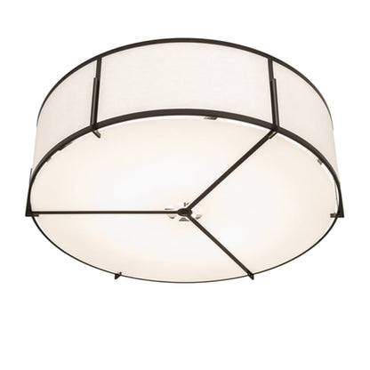 Meyda Tiffany Cilindro Structure 12 Light 60" Wide Semi-Flush Drum Ceiling Fixture
