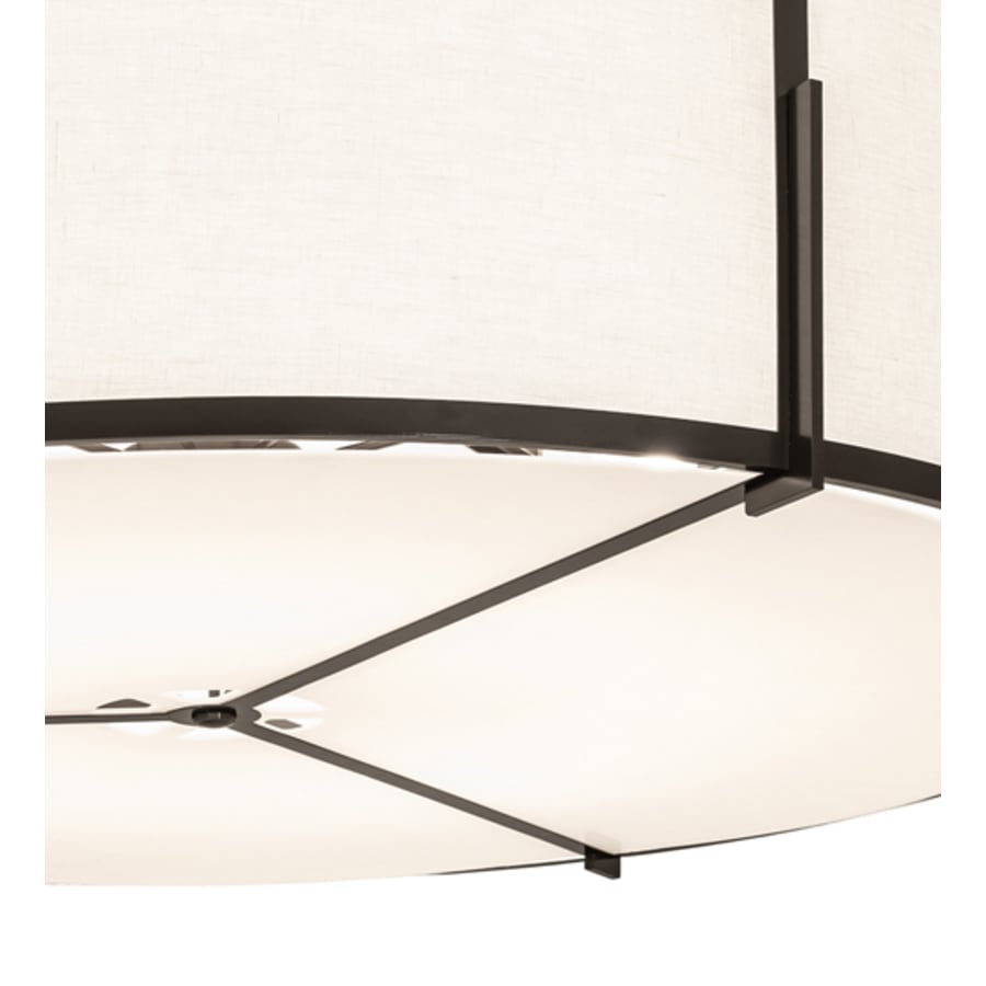 Meyda Tiffany Cilindro Structure 12 Light 60" Wide Semi-Flush Drum Ceiling Fixture