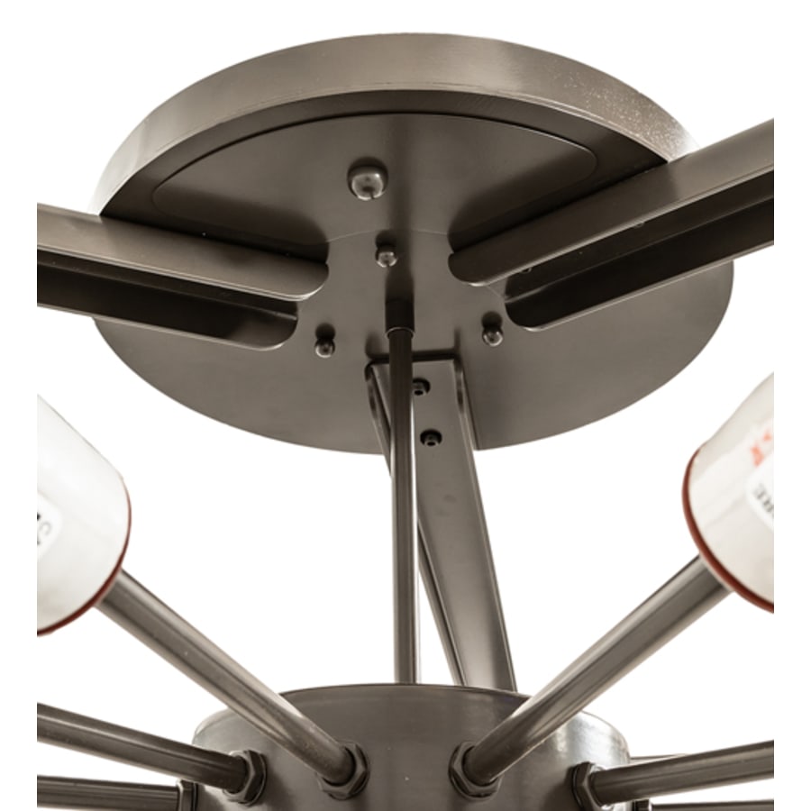 Meyda Tiffany Cilindro Structure 12 Light 60" Wide Semi-Flush Drum Ceiling Fixture