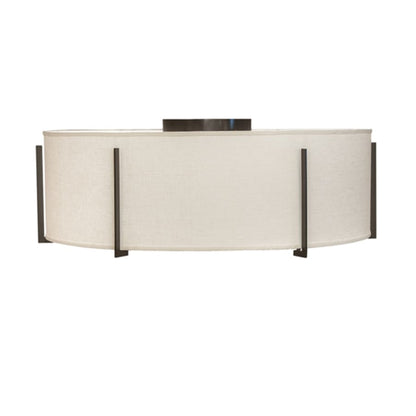 Meyda Tiffany Cilindro Structure 6 Light 42" Wide Semi-Flush Drum Ceiling Fixture