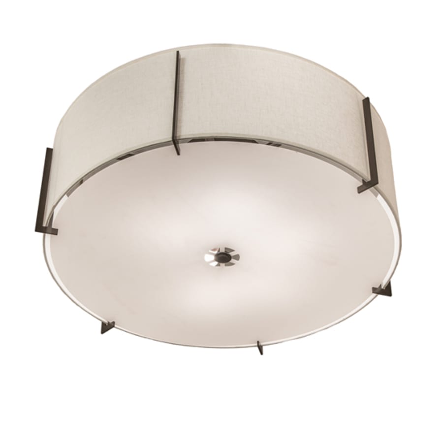 Meyda Tiffany Cilindro Structure 6 Light 42" Wide Semi-Flush Drum Ceiling Fixture