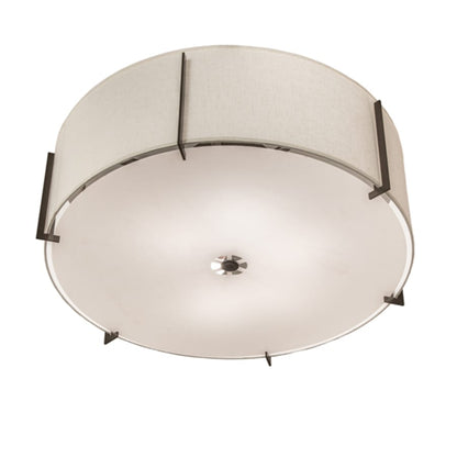 Meyda Tiffany Cilindro Structure 6 Light 42" Wide Semi-Flush Drum Ceiling Fixture