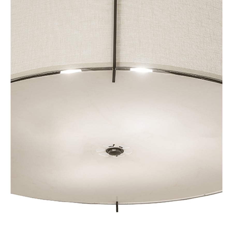 Meyda Tiffany Cilindro Structure 6 Light 42" Wide Semi-Flush Drum Ceiling Fixture