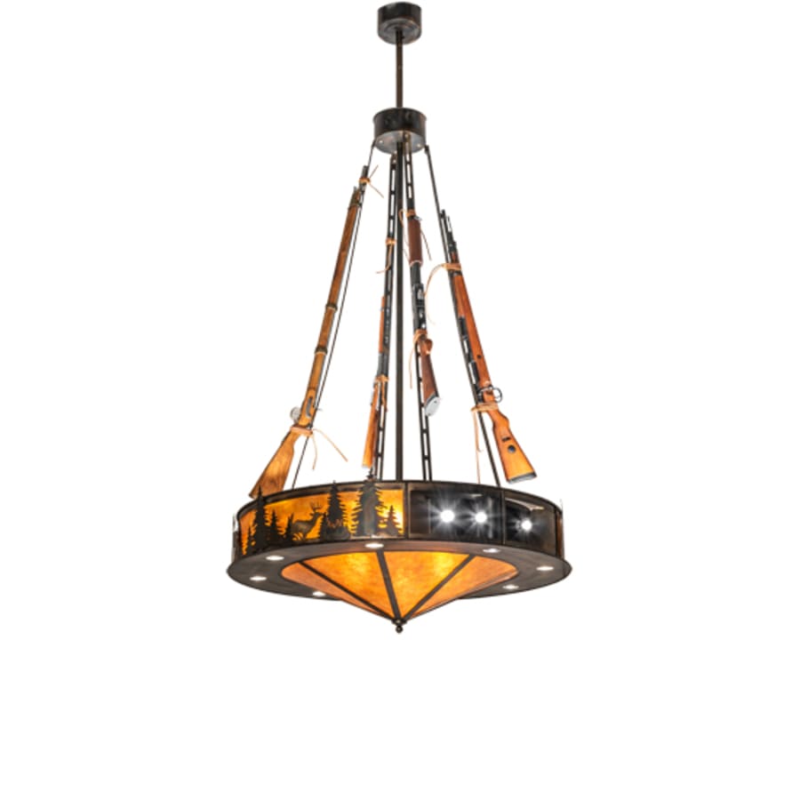 Meyda Tiffany 8 Light 48" Wide Abstract Pendant