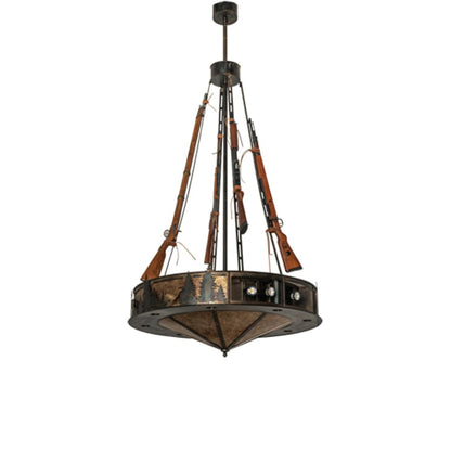 Meyda Tiffany 8 Light 48" Wide Abstract Pendant
