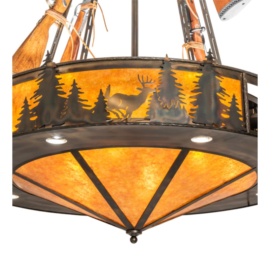 Meyda Tiffany 8 Light 48" Wide Abstract Pendant