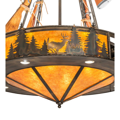 Meyda Tiffany 8 Light 48" Wide Abstract Pendant