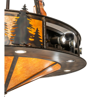 Meyda Tiffany 8 Light 48" Wide Abstract Pendant