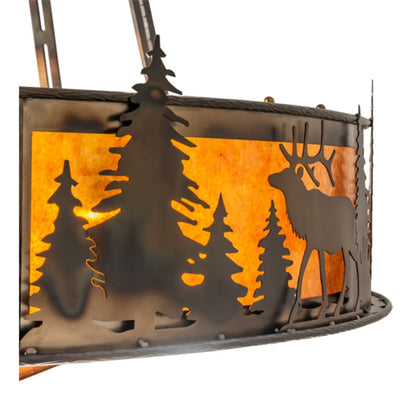 Meyda Tiffany 8 Light 48" Wide Abstract Pendant